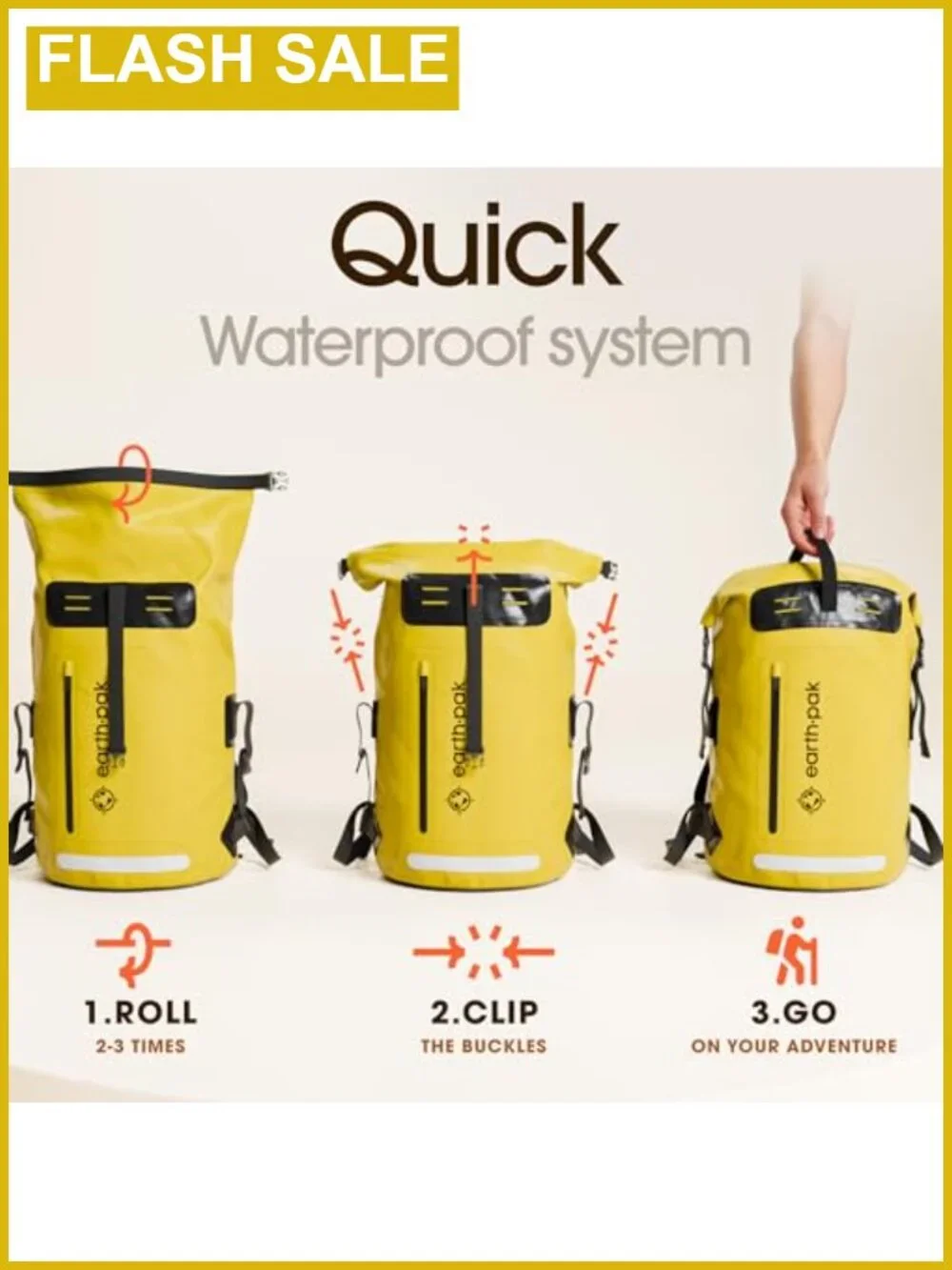 Waterproof Dry Bag Backpack 35L Kayaking Boating Fishing Rafting